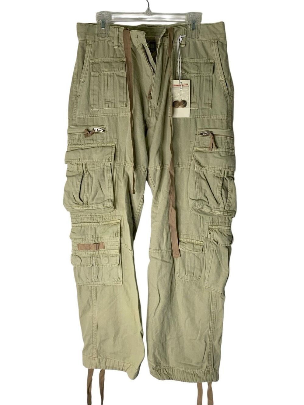 mnml Military denim cargo pants men's size 31 NEW WITH TAGS